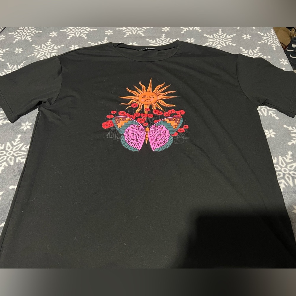 Sun/Butterfly oversized tshirt